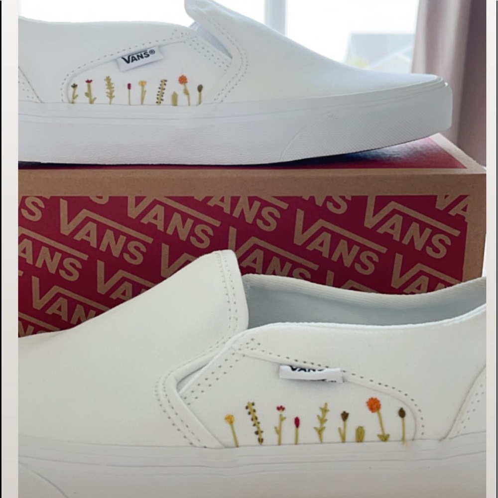 Custom embroidered Vans